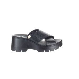 Dr. Scholl's Womens Checkin High Black Sandals Size 10 Medium (B, M)